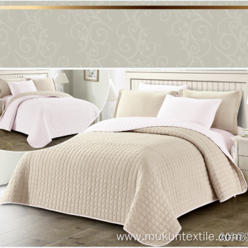 New product double embroidered design bedspread